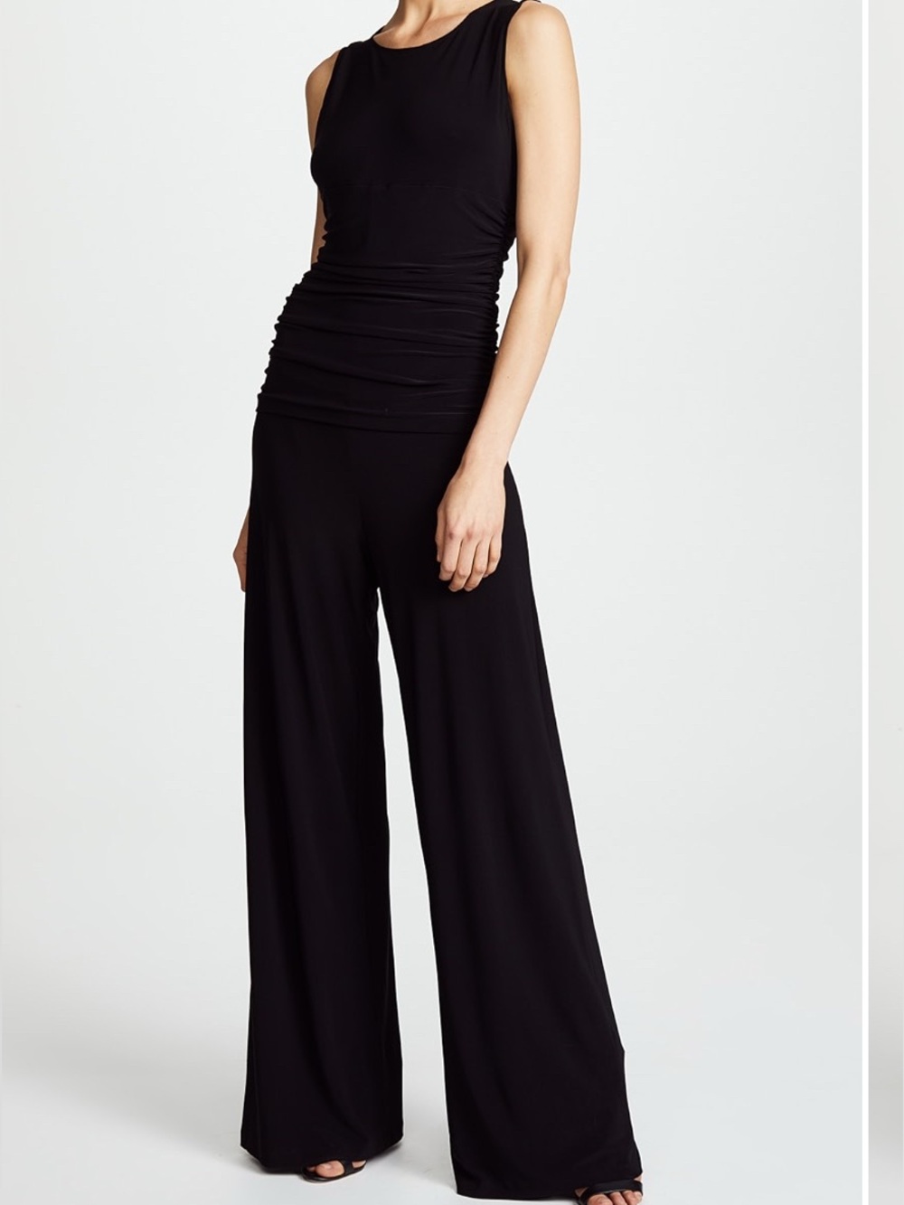 NWT Norma Kamali Shirred Waist Jumpsuit